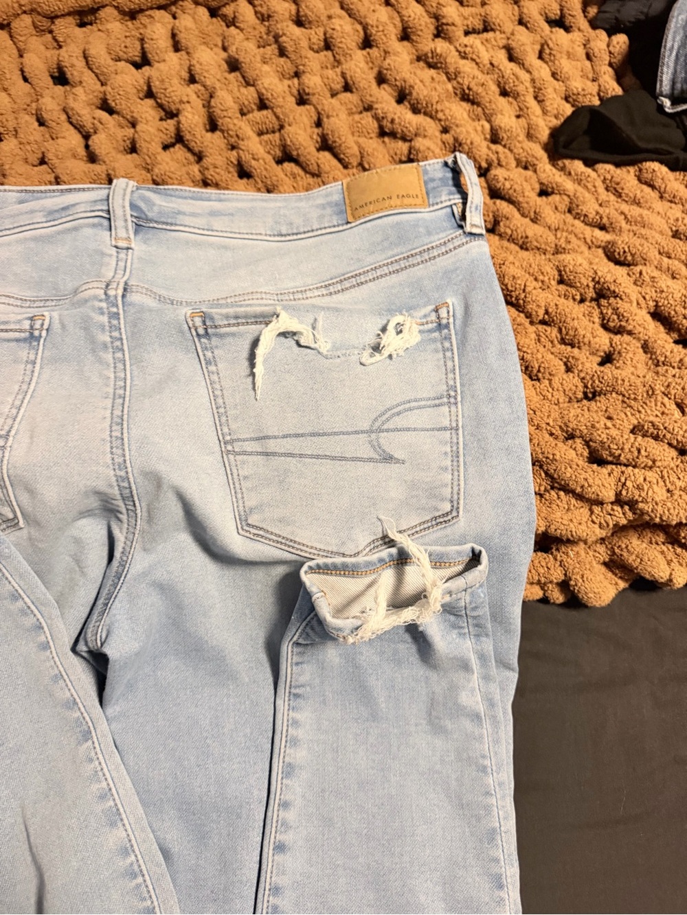 American Eagle Outfitters Light Blue High-Rise Women's Jeans